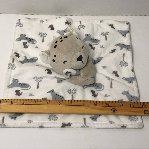 Modern Moments Gerber Bear Wildlife 11 1/2 inch Lovey Security Blanket - Picture 5 of 5